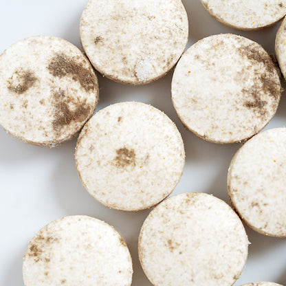 &lt;Some round white tablets that have failed stability studies with a suspected brown fungi or yeast growth. Credit&gt; 169194947 © Thidarat Petprasom | Dreamstime.com