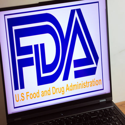 &lt;Blue FDA logo and yellow wording US Food and Drug Administration on the screen of a black laptop to notify of a product recall event. Credit&gt;  251413275 © Piotr Swat | Dreamstime.com